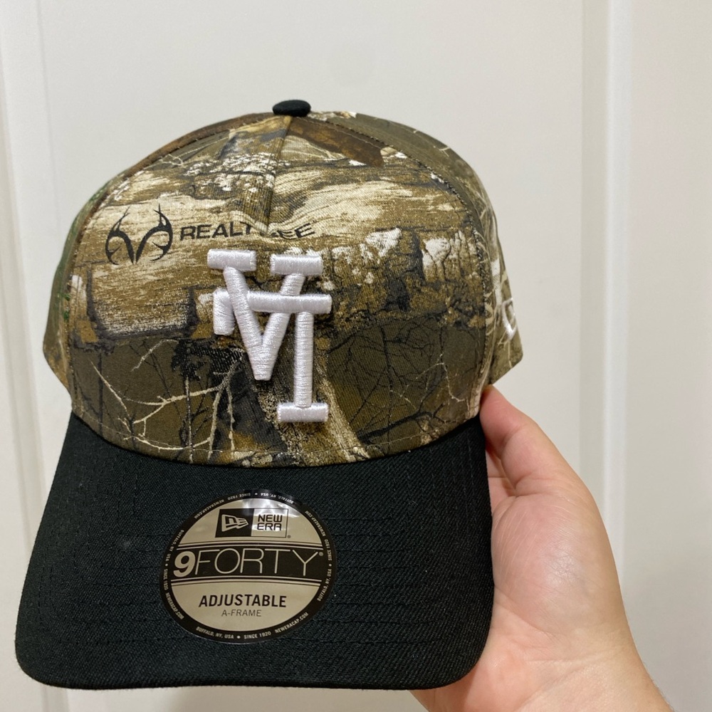 New Era LA Dodgers Upside Down REAL TREE CAMO 9FORTY A-Frame Snapback Hat Cap - Picture 2 of 7